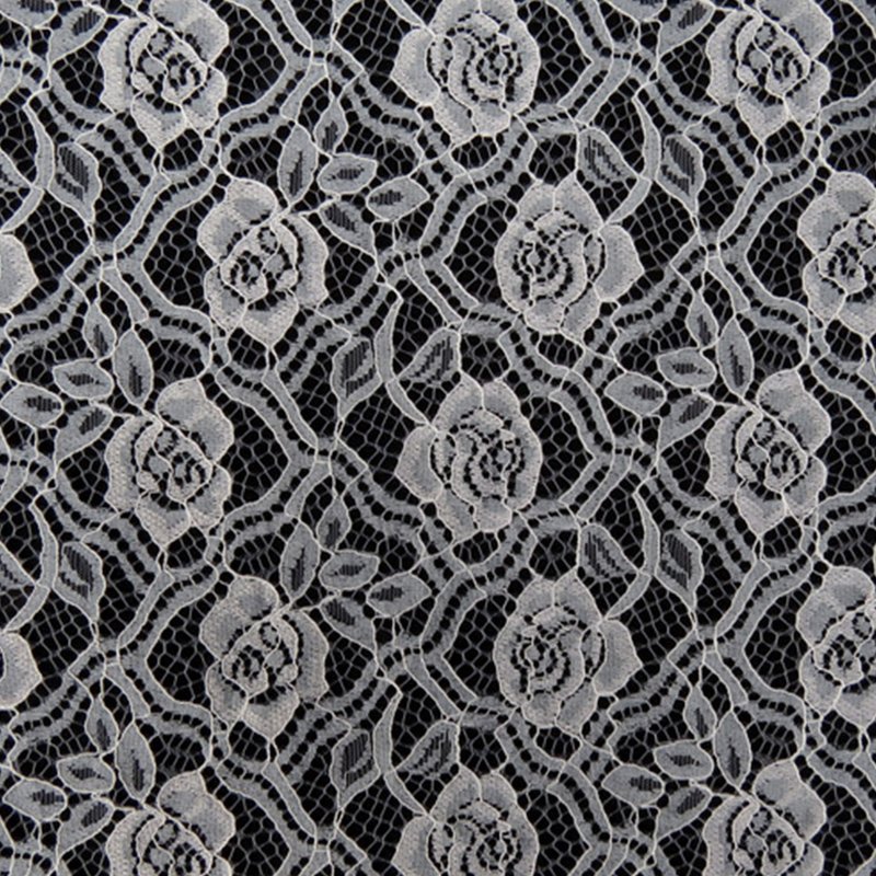 Lace Fabric Rose Dress Nylon for Women's Wear Wholesale Supplier 12
